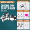 bath-shower-mixer-07 3 Way Bathtub Shower Faucet Set with Hand Shower