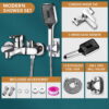 bath-shower-mixer-10 3 Way Bathtub Shower Faucet Set with Hand Shower