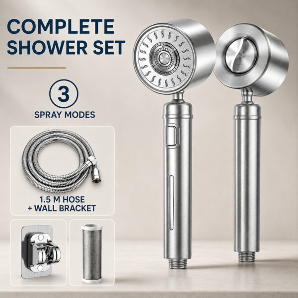 304 Stainless Steel High Pressure Handheld Shower Head