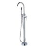 Freestanding Bathtub Faucet with Handheld Shower Floor Mount Tub Filler