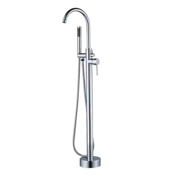 Freestanding Bathtub Faucet with Handheld Shower Floor Mount Tub Filler