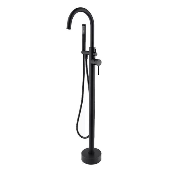Freestanding Bathtub Faucet with Handheld Shower Floor Mount Tub Filler