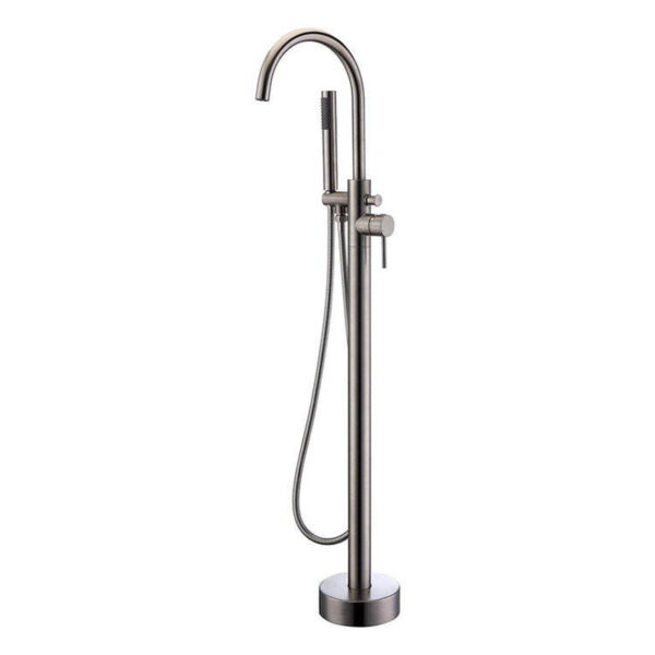 Freestanding Bathtub Faucet with Handheld Shower Floor Mount Tub Filler