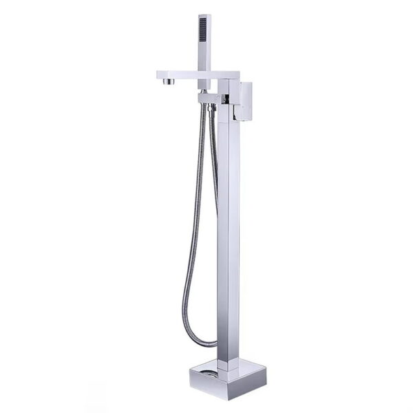 Freestanding Bathtub Faucet with Handheld Shower Floor Mount Tub Filler