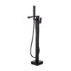 Freestanding Bathtub Faucet with Handheld Shower Floor Mount Tub Filler