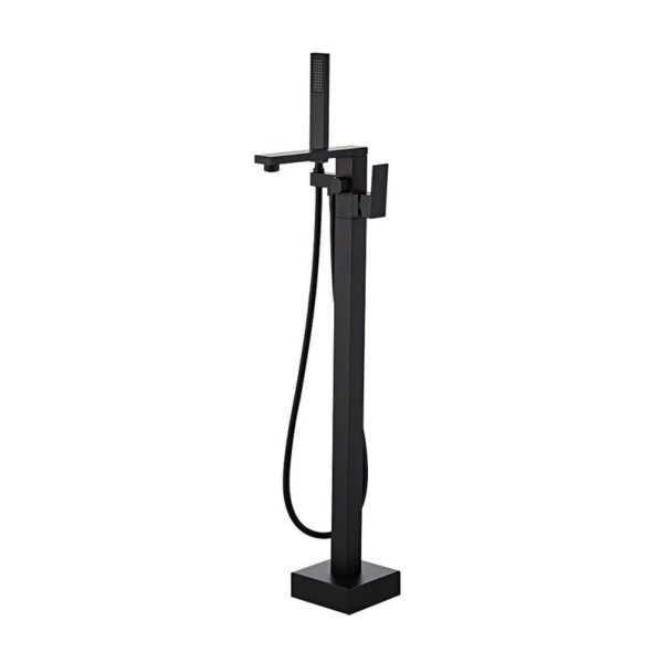 Freestanding Bathtub Faucet with Handheld Shower Floor Mount Tub Filler