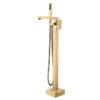 Freestanding Bathtub Faucet with Handheld Shower Floor Mount Tub Filler