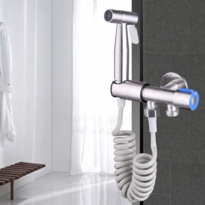 handheld-bidet-sprayer-kit-01 304 Stainless Steel Toilet Bidet Sprayer Set Wall-Mount High-Pressure Bathroom Spray Washer