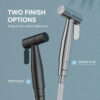 304 Stainless Steel Toilet Bidet Sprayer Set Wall-Mount High-Pressure Bathroom Spray Washer