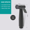 304 Stainless Steel Toilet Bidet Sprayer Set Wall-Mount High-Pressure Bathroom Spray Washer