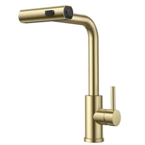 main 304 Stainless Steel Pull Out Waterfall Kitchen Faucet
