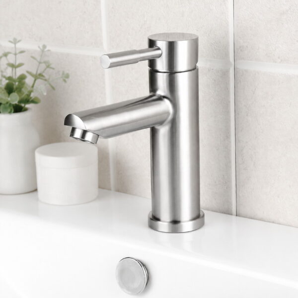 main 304 Stainless Steel Basin Faucet for Hot and Cold Water