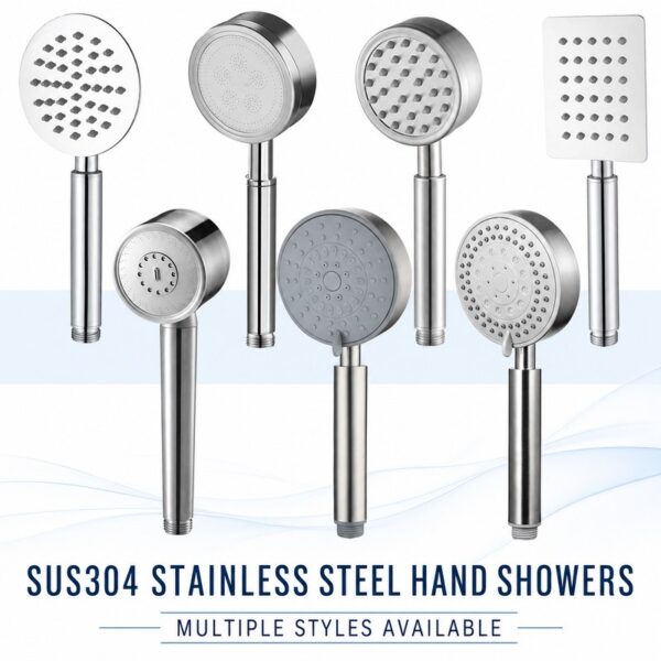 304 Stainless Steel Handheld Shower Head Series