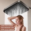 ABS High Pressure Rainfall Shower Head