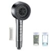 Filtered Shower Head Pressure Boost 4 Mode Handheld Shower with Filter Cartridges Piano Key Control