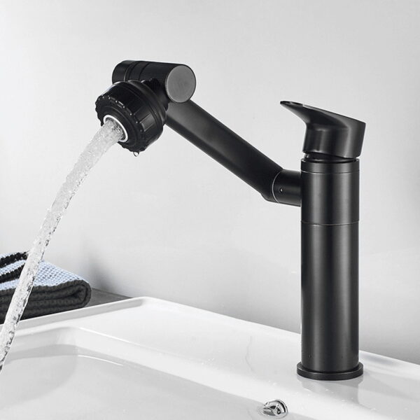 Solid Brass Single Handle Basin Faucet with Optional Side Outlet