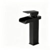 Stainless Steel Waterfall Basin Faucet with Wide Spout