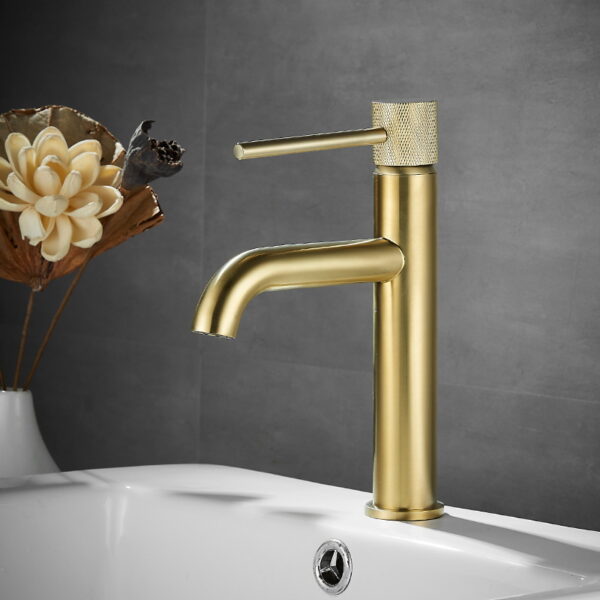 Solid Brass Single Handle Basin Faucet