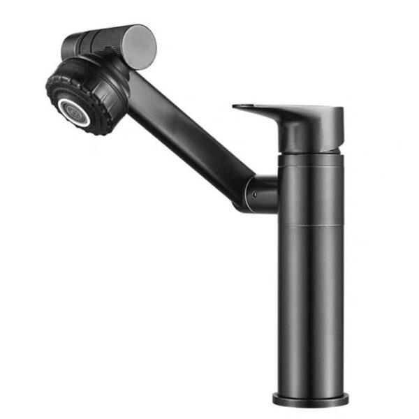 Solid Brass Single Handle Basin Faucet with Optional Side Outlet