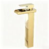 Stainless Steel Waterfall Basin Faucet with Wide Spout