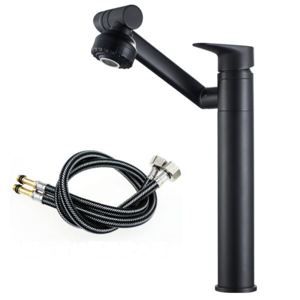 Solid Brass Single Handle Basin Faucet with Optional Side Outlet