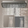 ABS High Pressure Rainfall Shower Head