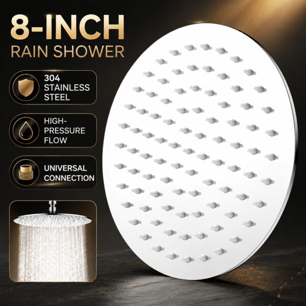 ABS High Pressure Rainfall Shower Head