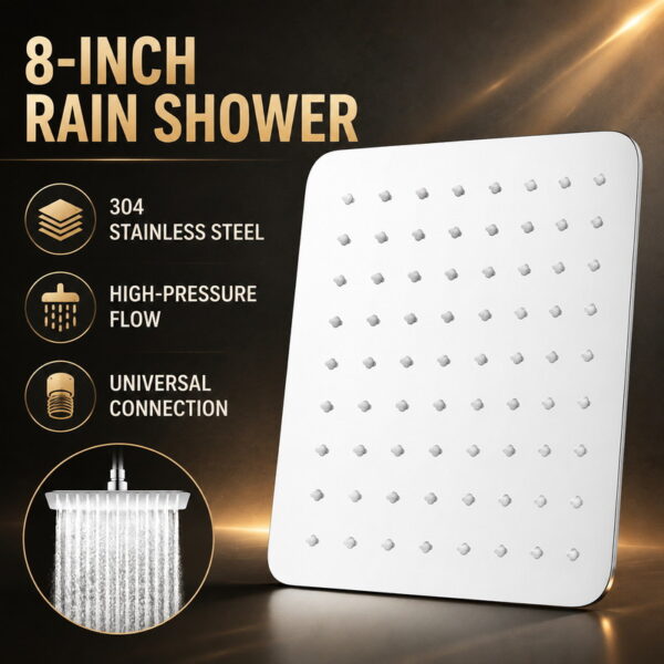 ABS High Pressure Rainfall Shower Head