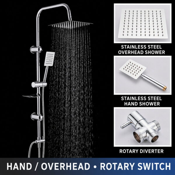 rain-shower-system-02 Stainless Steel High Pressure Rainfall Shower System