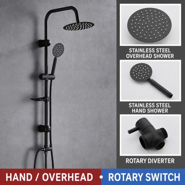 rain-shower-system-09 Stainless Steel High Pressure Rainfall Shower System