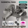 Solid Brass Bathtub Shower Faucet Set with Hand Shower
