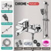 Solid Brass Bathtub Shower Faucet Set with Hand Shower