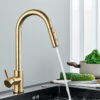 304 Stainless Steel Pull Out Kitchen Faucet with Multi-Function Sprayer