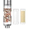 Filtered Shower Head Pressure Boost 4 Mode Handheld Shower with Filter Cartridges Piano Key Control