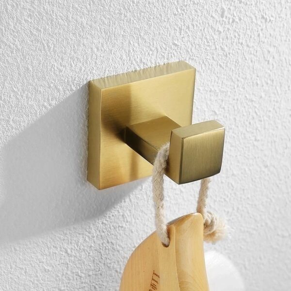 304 Stainless Steel Brushed Gold Bathroom Accessories Set