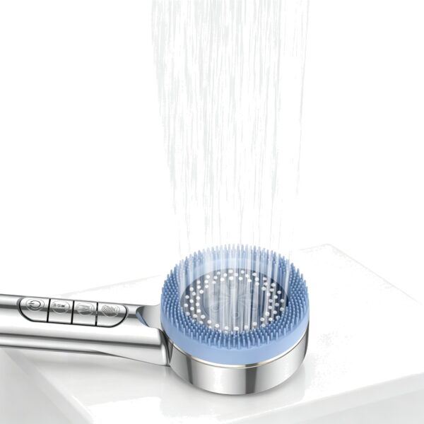 Filtered Shower Head Pressure Boost 4 Mode Handheld Shower with Filter Cartridges Piano Key Control