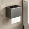 Space Aluminum Double-Folding Wall Mounted Towel Rack