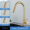 304 Stainless Steel Pull Out Kitchen Faucet with Multi-Function Sprayer