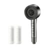Filtered Shower Head Pressure Boost 4 Mode Handheld Shower with Filter Cartridges Piano Key Control