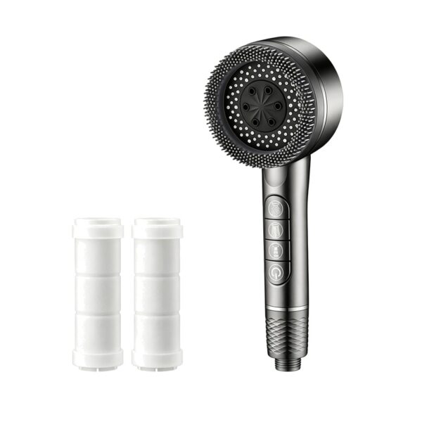 Filtered Shower Head Pressure Boost 4 Mode Handheld Shower with Filter Cartridges Piano Key Control