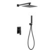 Solid Brass Concealed Shower System In-Wall Push Button Rainfall Shower Set Luxury