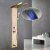 304 Stainless Steel Smart Thermostatic LED Shower Panel