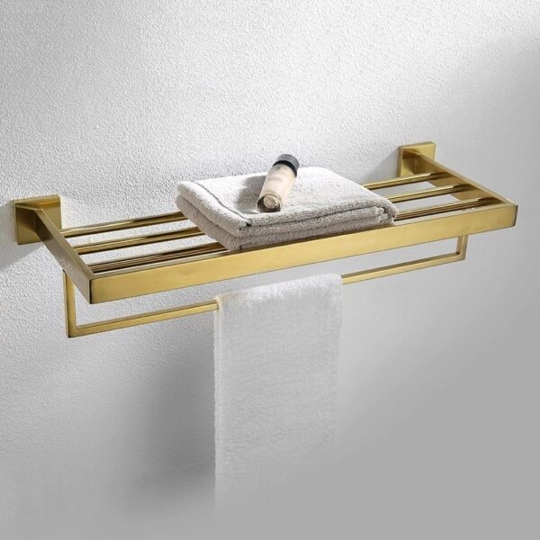 304 Stainless Steel Brushed Gold Bathroom Accessories Set