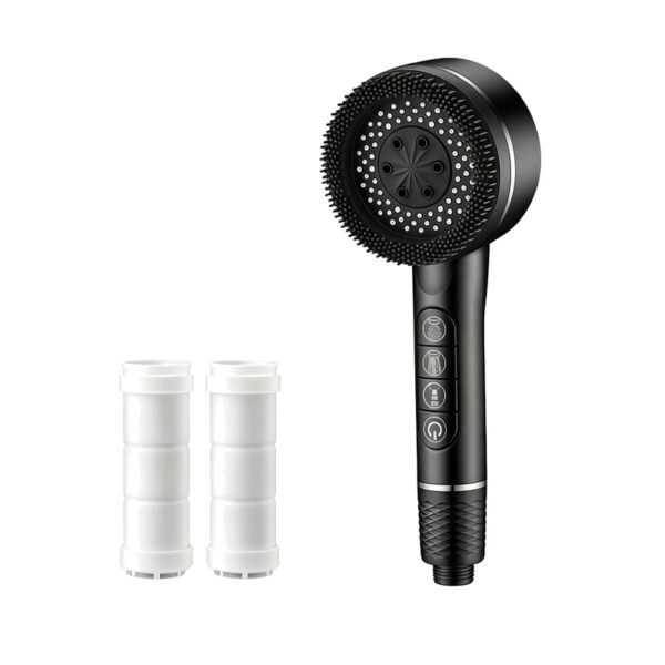 Filtered Shower Head Pressure Boost 4 Mode Handheld Shower with Filter Cartridges Piano Key Control