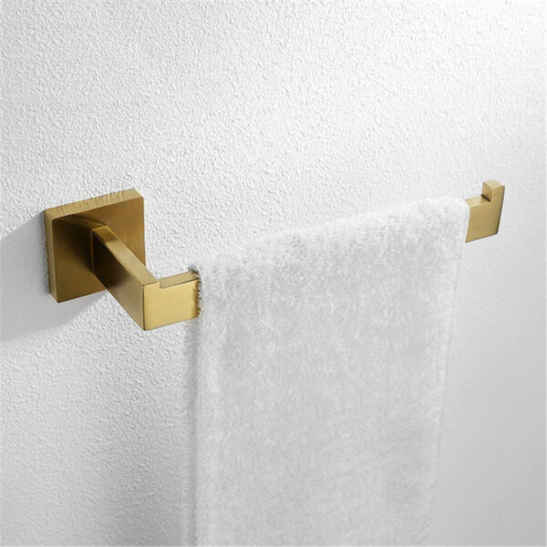 304 Stainless Steel Brushed Gold Bathroom Accessories Set