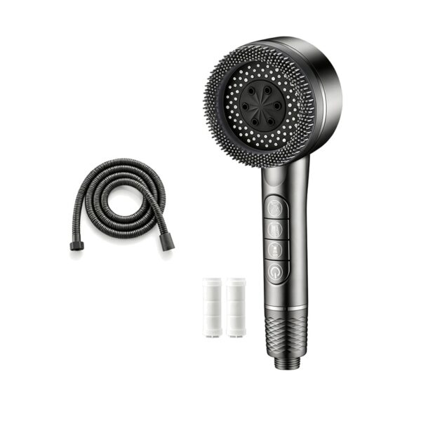 Filtered Shower Head Pressure Boost 4 Mode Handheld Shower with Filter Cartridges Piano Key Control