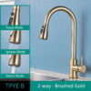 304 Stainless Steel Pull Out Kitchen Faucet with Multi-Function Sprayer