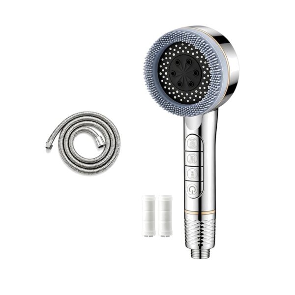 Filtered Shower Head Pressure Boost 4 Mode Handheld Shower with Filter Cartridges Piano Key Control