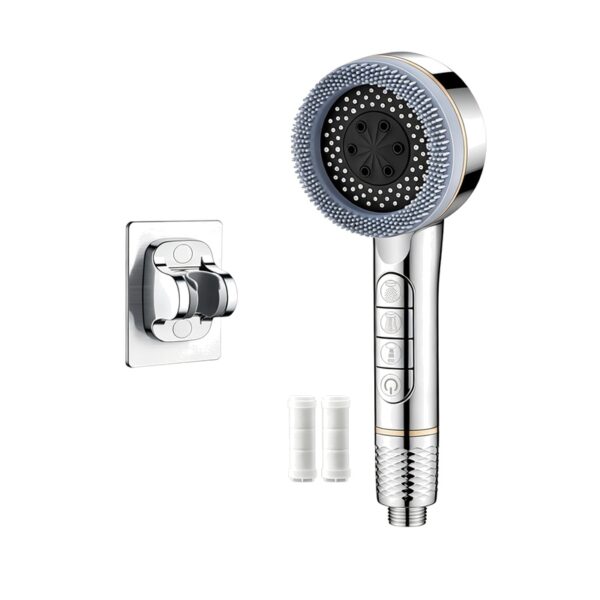 Filtered Shower Head Pressure Boost 4 Mode Handheld Shower with Filter Cartridges Piano Key Control