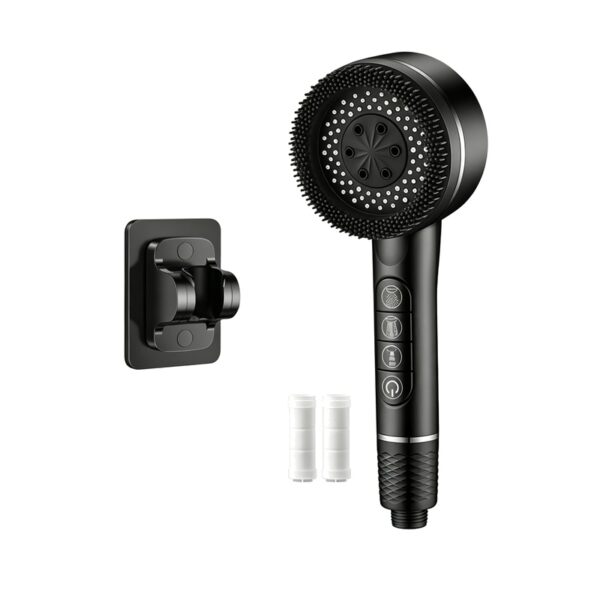 Filtered Shower Head Pressure Boost 4 Mode Handheld Shower with Filter Cartridges Piano Key Control
